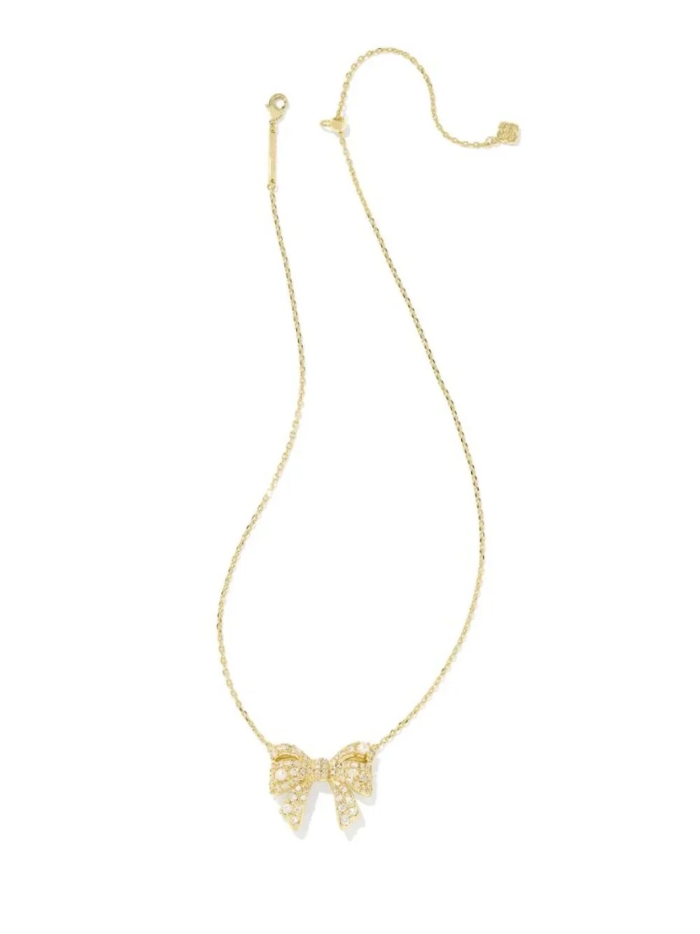 Kendra Scott Gold Bow Pendant Necklace